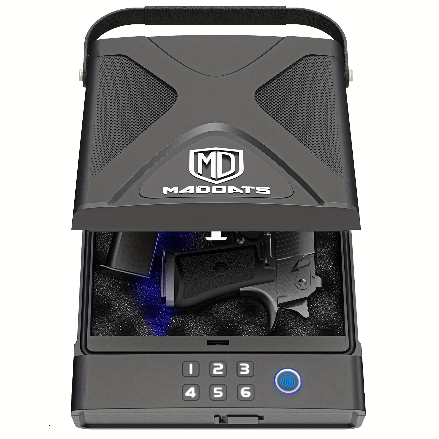 Caja fuerte pequeña, caja de seguridad electrónica digital con combinación  con teclado para dinero, armas de fuego, documentos y objetos de valor