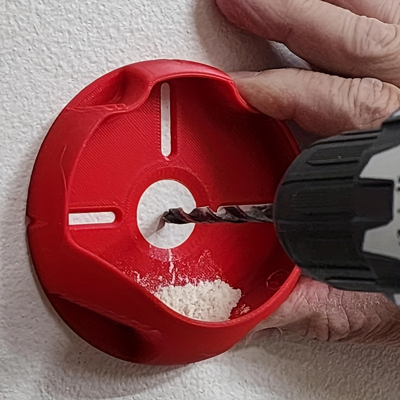 Reusable Drill Dust Collector | Efficient Scrap Gatherer for Drills, Essential for Home and Repair Professionals, Plastic, No Electricity or Battery Needed