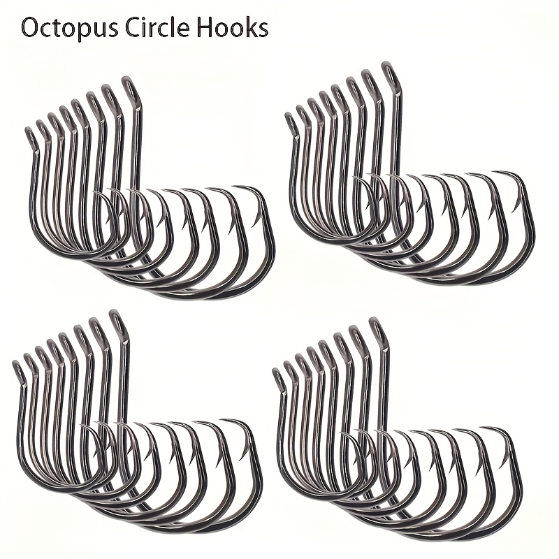 

50pcs Hooks Fishing Equipment Octopus Hooks Saltwater 1#-10/0