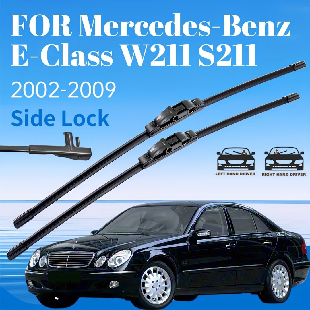 E-shop Scheibenwischer-Set für die Frontscheibe, passend für Mercedes-Benz S211 2002-2009 - 26 Zoll + 26 Zoll, hochwertige Ganzjahres-Scheibenwischer