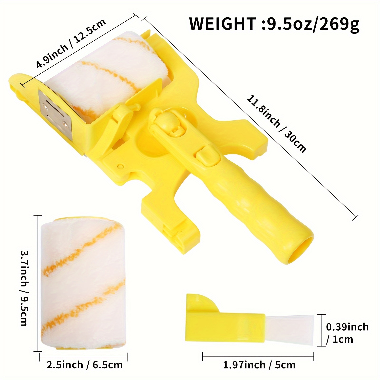 1 Set Pennello Per Molatura Rullo Di Vernice Strumento Professionale Per  Taglio Pulito Rulli Per Molatura Multifunzionali Pennello Strumento Per  Pittura Murale - Temu Italy