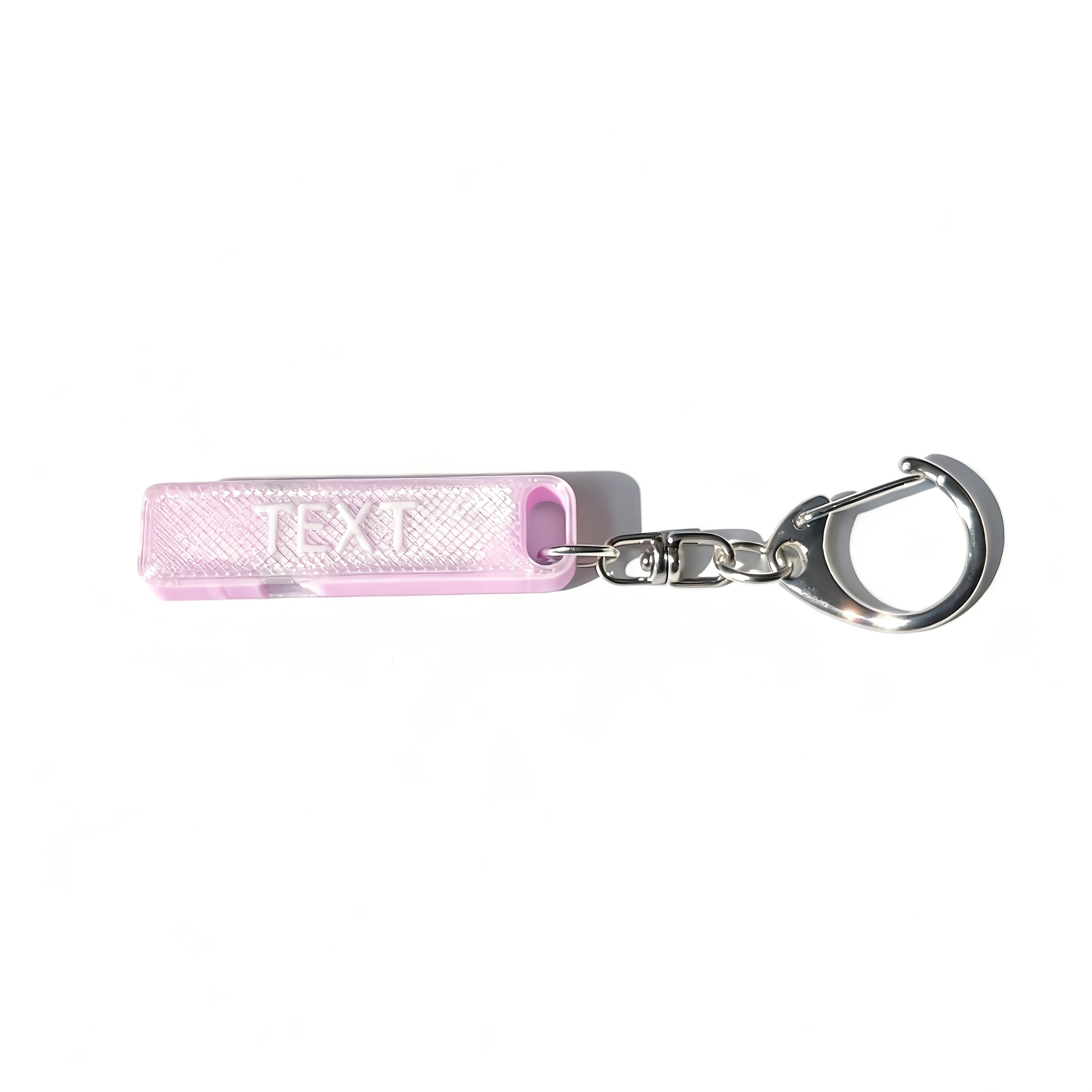 TEMU 1pc Custom Name Macaron Color 3d Printed Petg Whistle Keychain, Compact & Portable With Split Ring For Hanging, Ideal For Gifts, Anti-lost With