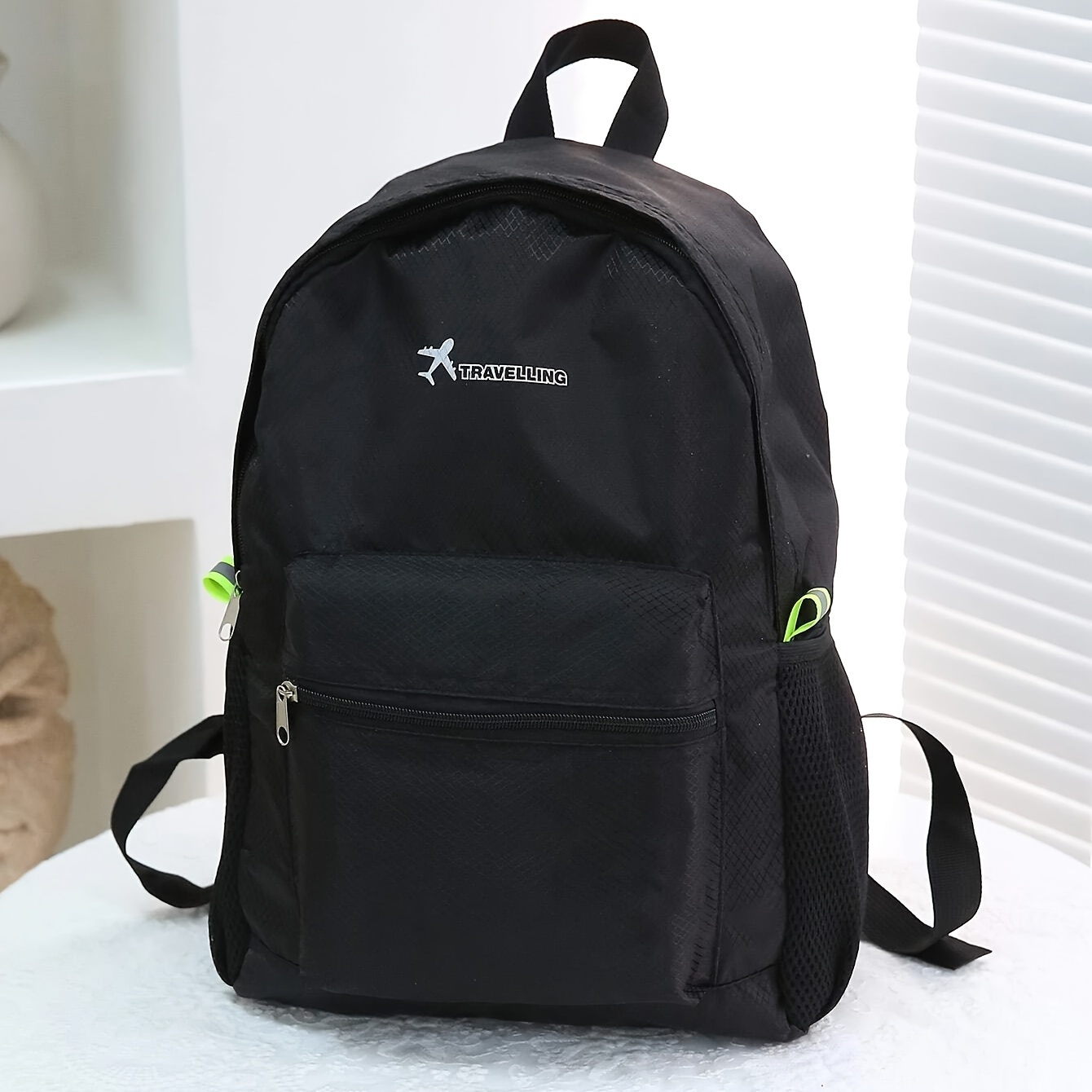 

1pc Folding Simple Fashion Backpack, Student Schoolbag, Mountaineering Backpack