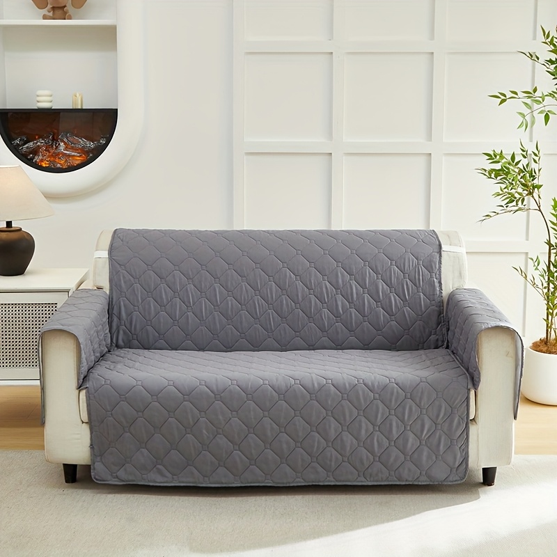 TEMU 1pc -padded Sofa Cover, Non-slip Elastic Sofa Cover, Elastic Sofa Easy Modern Dust-proof Sofa Cover, Anti-scratch Sofa Cover, Durable Elastic