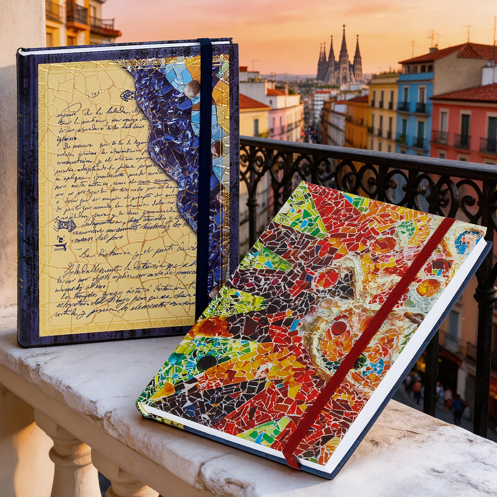Gaudi Art Mosaic Embossed Hardcover Sketchbook