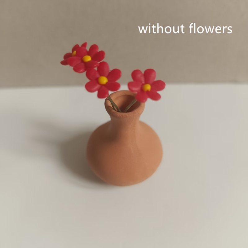 Image of Mini Vase, Miniature Retro Succulent Pot. Used For Dollhouse Decoration, Office Ornament, Photography Prop, Etc