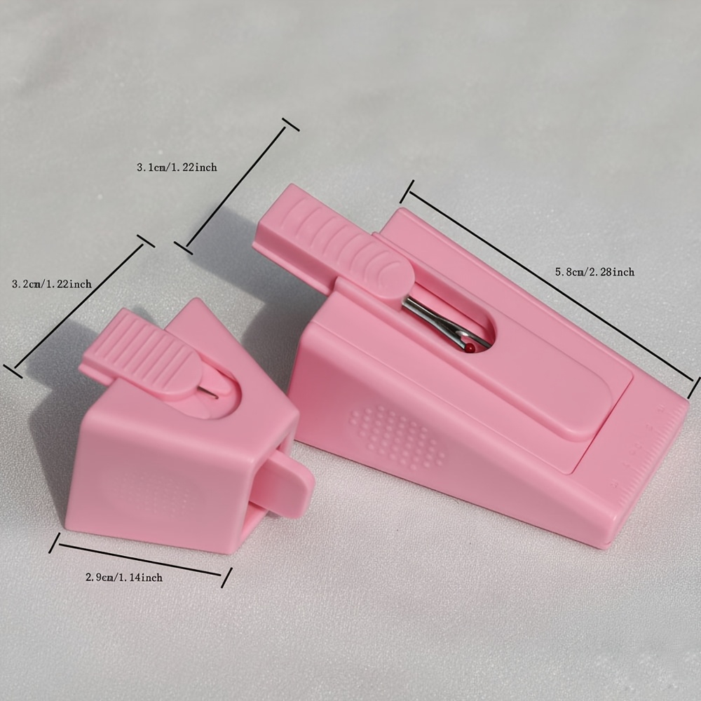 TEMU New Fabric Roll Rug Maker Tool, Fabric Tube Maker For Curly Rugs, Bias Tape Maker For Folding & Fabric And Batting, Sewing Accessories Set With