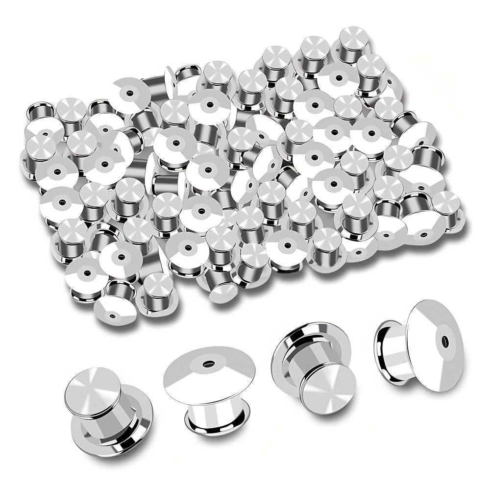 10/20/30/50/100 Pieces Retention Clip with Tab, Metal Retention Closure for Tab