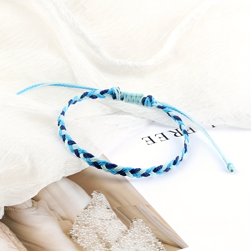 Boho Friendship Bracelet Vintage Style Triple Braid Knot