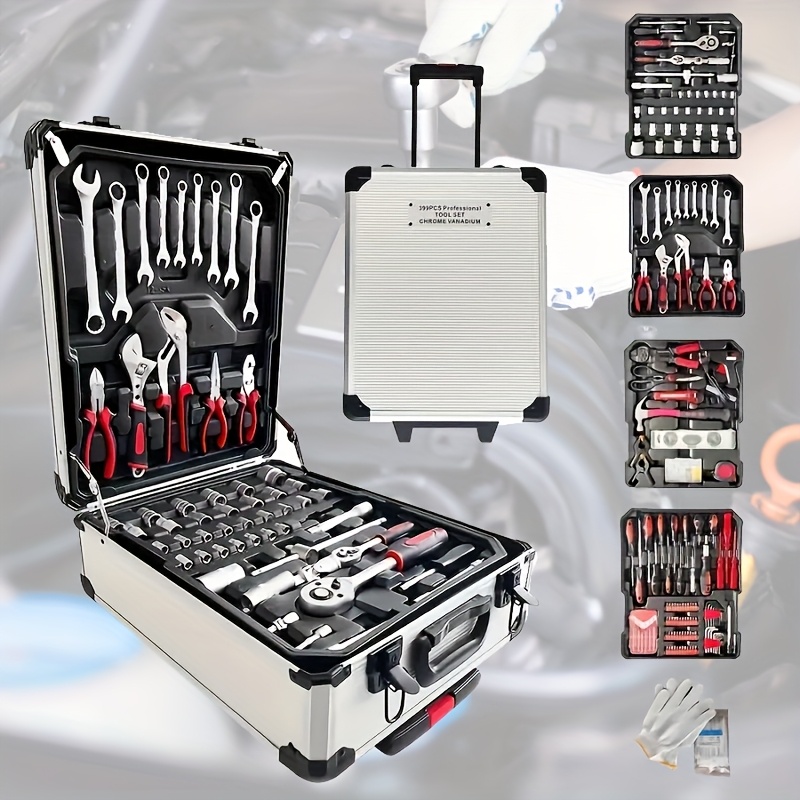 46 in1 172 899 52 high quality toolboxes   with rolling boxes with wheels totaling nine items   precision repair kit suitable for   and daily maintenance work environment