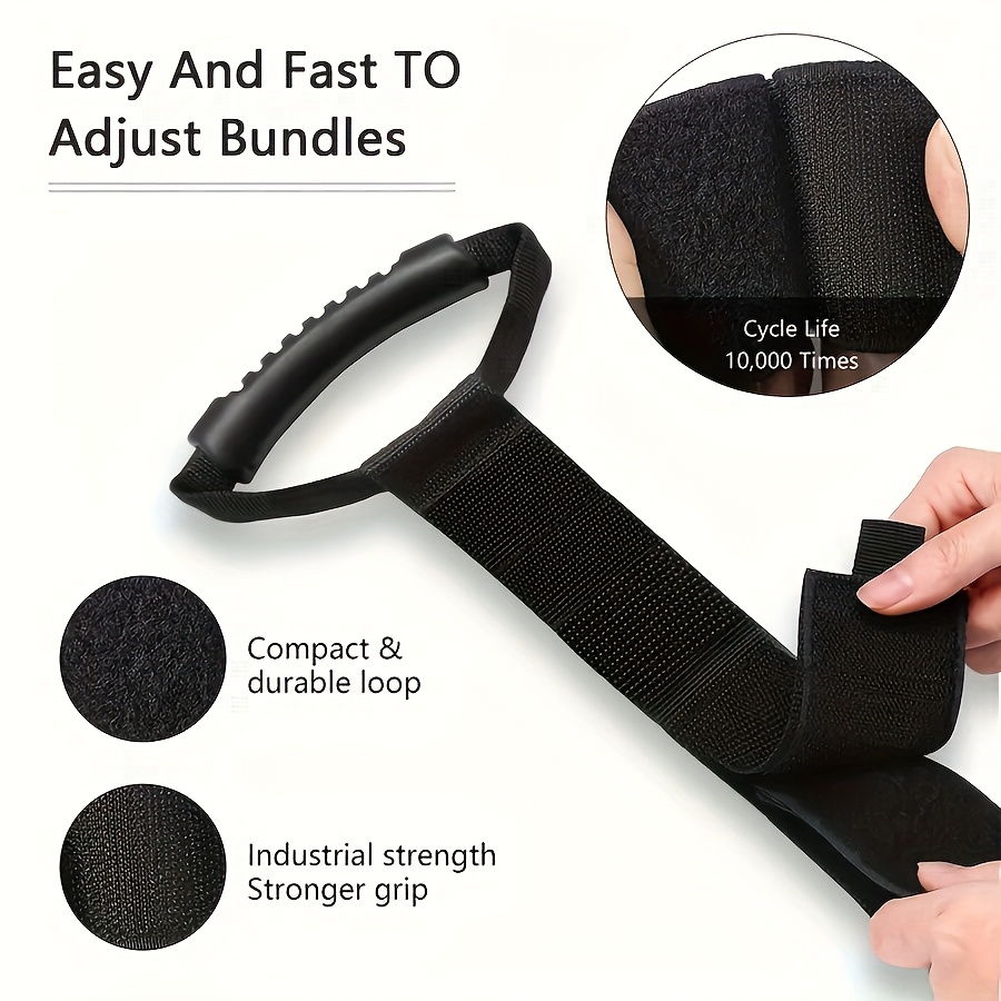 heavy duty nylon extension   compatible for garden hoses garage rv cable management open top storage strap for hoses cables wires cord hose holder Product details 4