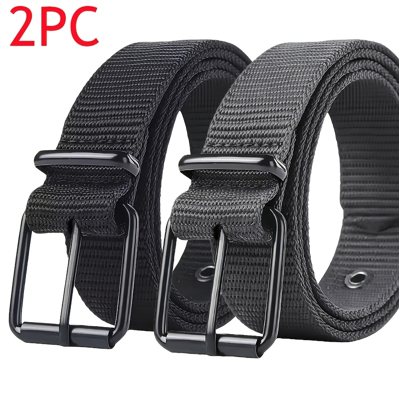 TEMU 2 pezzi Cintura da , Cintura tattica multifunzionale in nylon unisex - Cintura per sport all' e allenamento, in tela traspirante, design con
