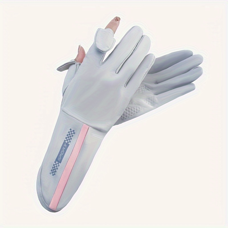 Summer Thin Sun Gloves Breathable Flip Touchscreen Gloves - Temu