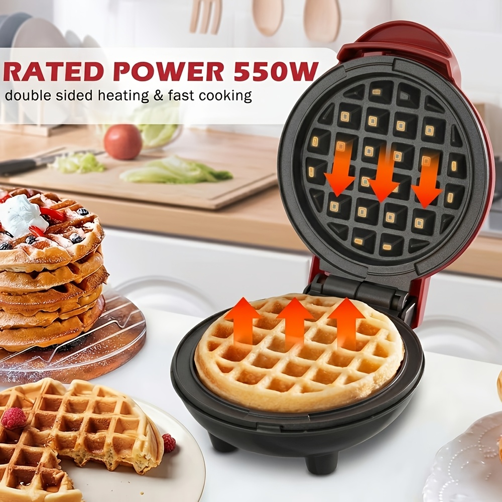 Versatile 3-In-1 Mini Electric Baker, Easy One-Plug Hash Brown Maker for Paninis & Chaffles, Lightweight Multi-Function Griddle, Reliable Individual Serving Cooker, Compact Design