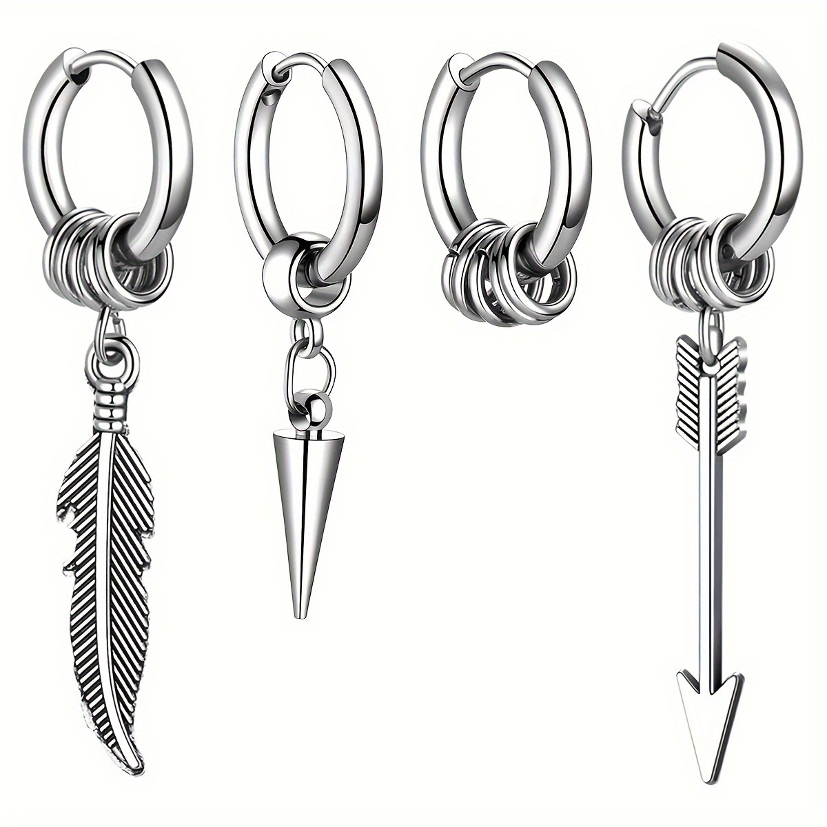 

4pcs & Arrow Set For Men And Women - Steel, For Or Parties