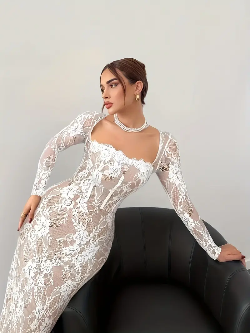 elegant womens spring summer new lace stitching - Temu elegant womens spring summer new lace stitching - Temu