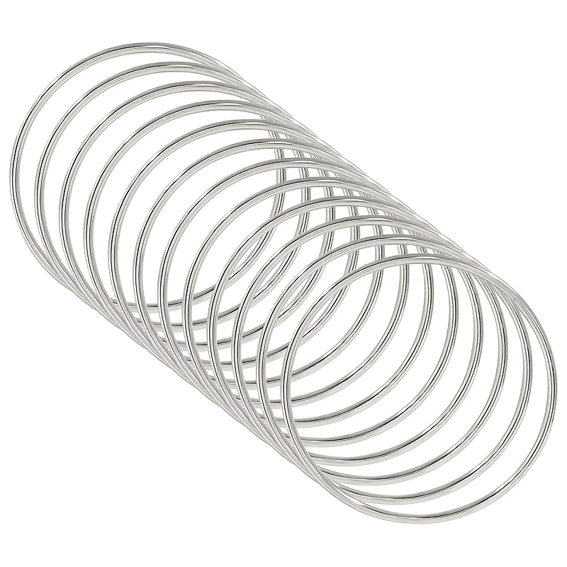 TEMU 12 3-Inch metalen ringen, deze metalen ringen zijn zeer geschikt voor handwerk, en zijn materialen voor het weven van kunstwerken of het maken