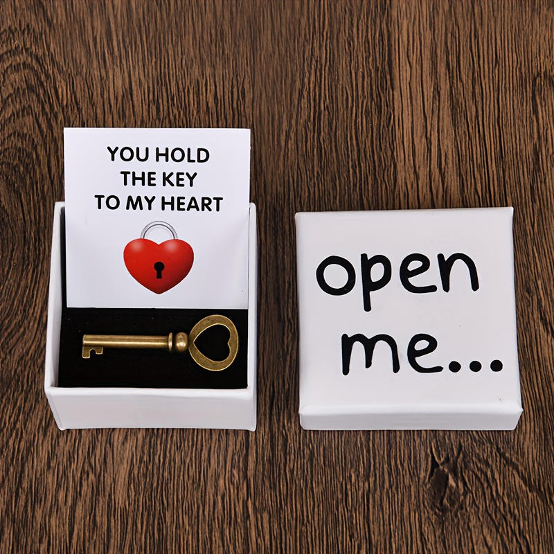 Image of "" Surprise Box With A Key Inside - Includes ' To My Heart' Message Card, Perfect For Birthdays, Weddings, Anniversaries, Valentine's Day, Christmas Gifts For And - Suitable For Any Occasion