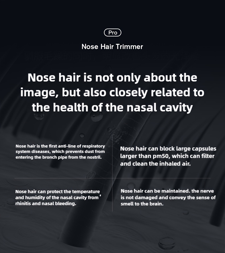 rechargeable electric nose hair trimmer for men and women a magical tool for cutting nasal hair Product details 3