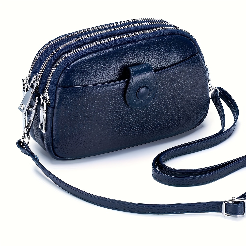 Image of Genuine Leather 1 Shoulder Bag Women Casual Crossbody Bag Small Handbag Lipstick Key Phone Pouch Case For Female