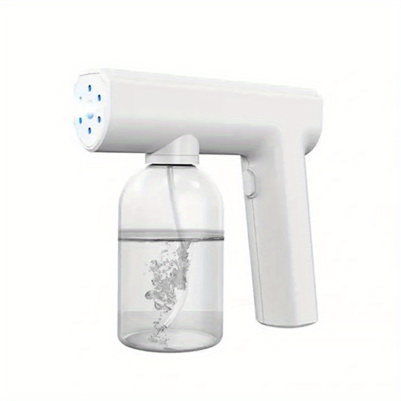 Image of White Sprayer Rechargeable 10.14oz Handheld Electric Ultra Low Volume Spray Blue Light For Outdoor Indoor, Home, Office, School Or Garden