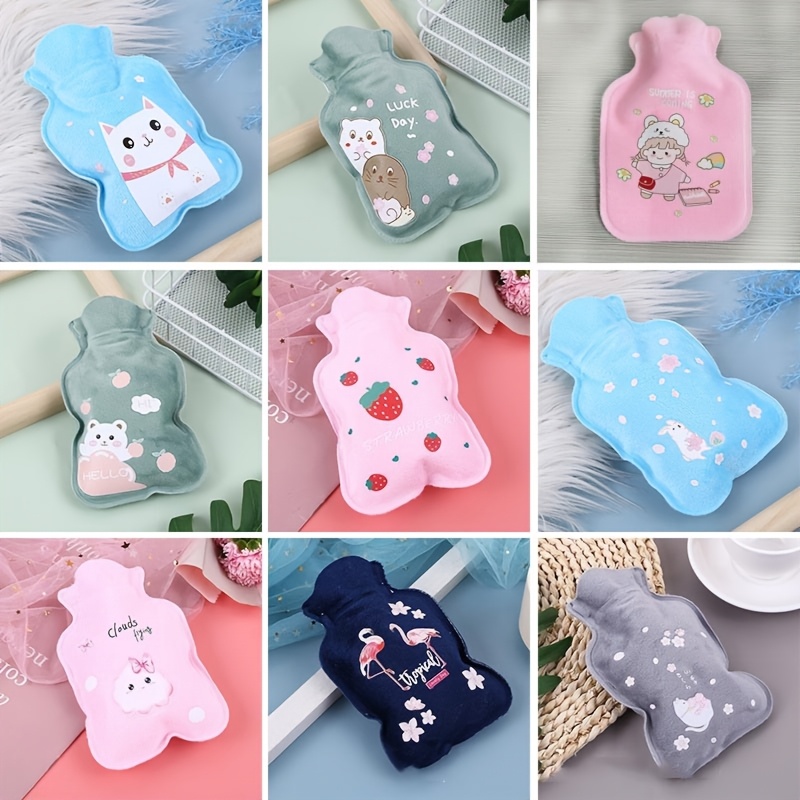 Miniature Hot Water Bottle With Soft Plush Cover 500ml Small Bottles