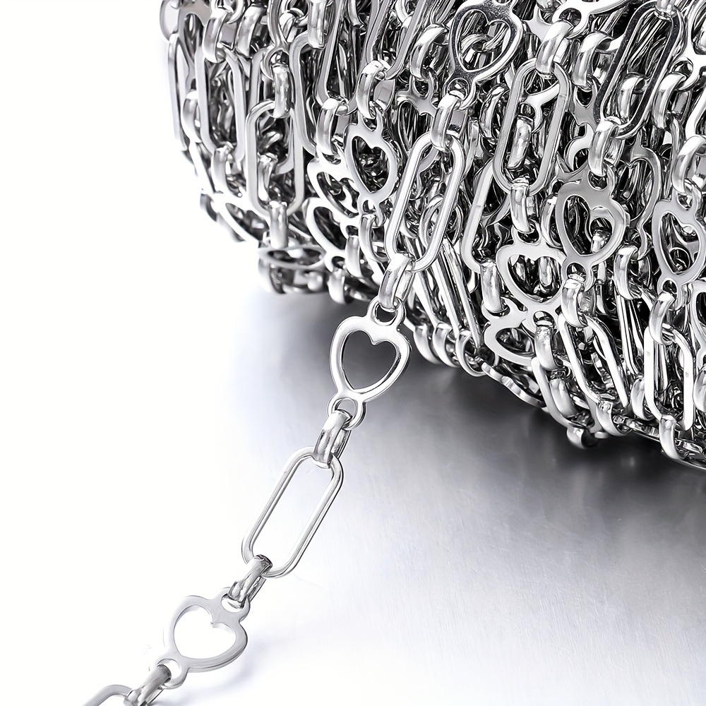 Image of 39.37 Inch Stainless Steel Chain For Bracelet Jewelry Making Necklace Bracelet Craft Supplies