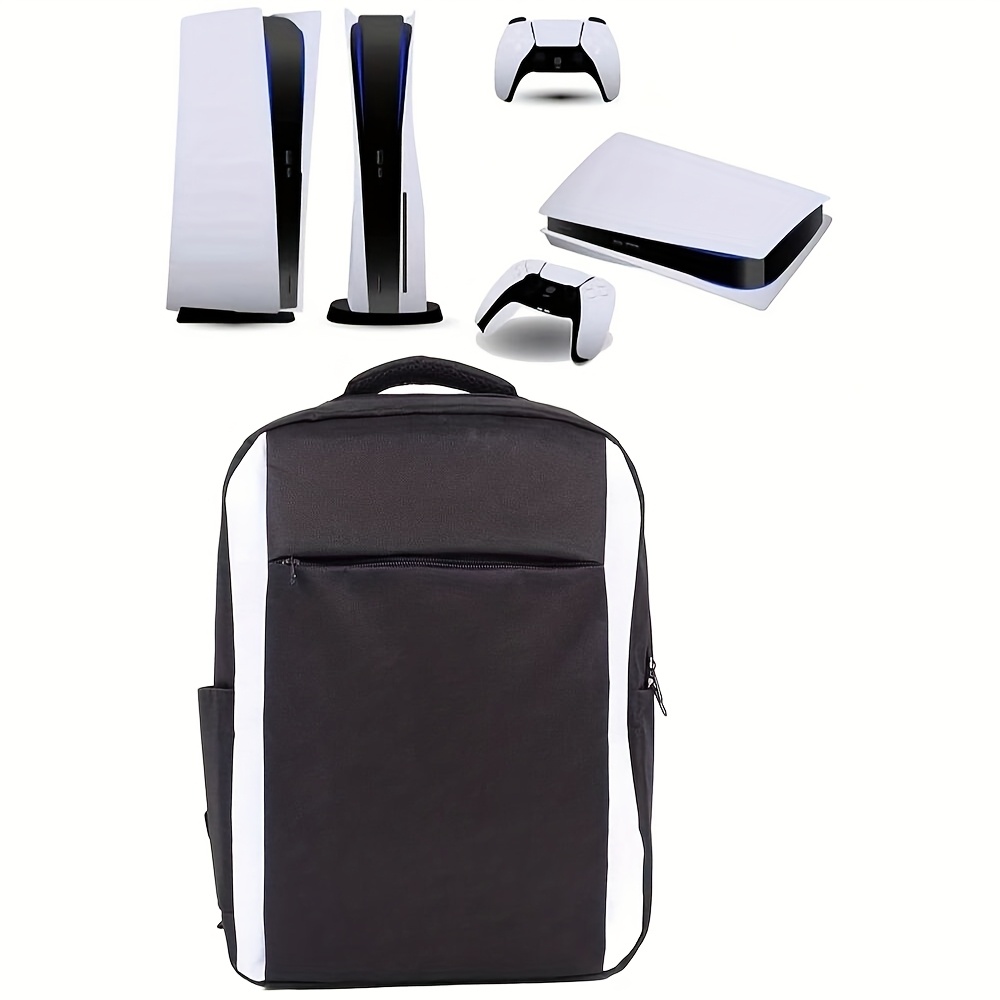 1pc Backpack Suitable For Ps5, Travel Protection Bag Compatible With Playstation 5 Console, Headphones, Ps5 Controller, Game Disc And Game