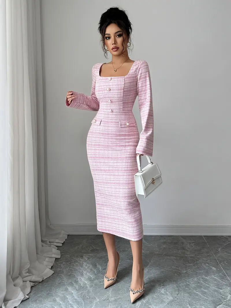 mock neck long sleeve mumu dress pink vintage Show Me Your Daphne Turtleneck in Retro Garden Mesh 44/26 2X La Doublej Muumuu Maxi Dress