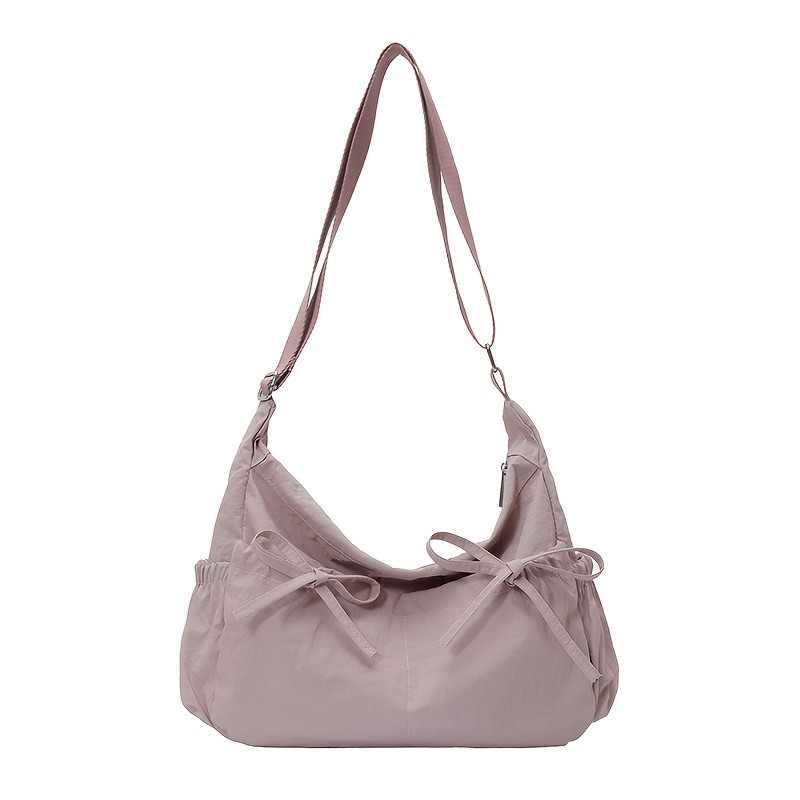 TEMU Korean Pleated Drawstring Shoulder Bag, Fashionable Women's Bag, Shopping Bag, Daily Versatile Shoulder Bag, Crossbody Bag, Commuting Women's