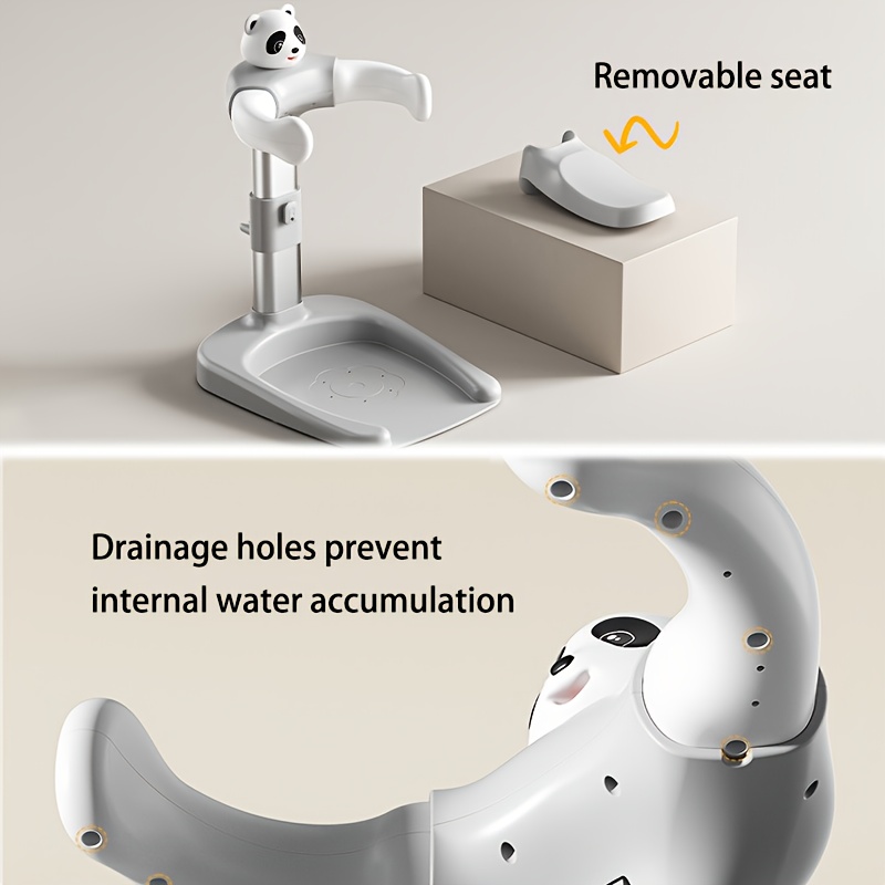 A Standing Bath Station for Children, a Home Bathing Rack for Kids, Featuring a Non-Slip Design with Adjustable Height, Suitable for Bathrooms And for Boys And Girls, Freeing Up Mothers' Hands, Available in Three Colors