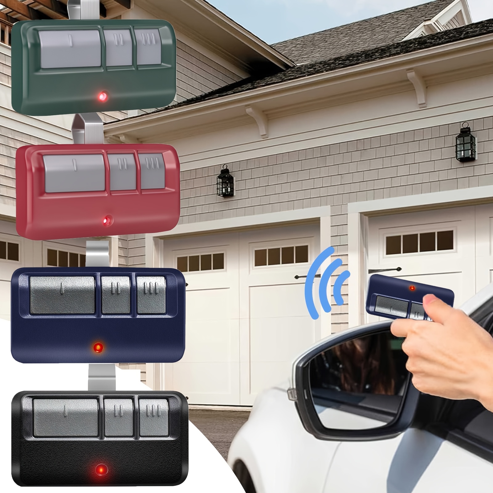 Linear Multicode Garage Door Opener Remote Replacement - 300MHz 10 Dip Switch Compatible With 3089/308911 Models