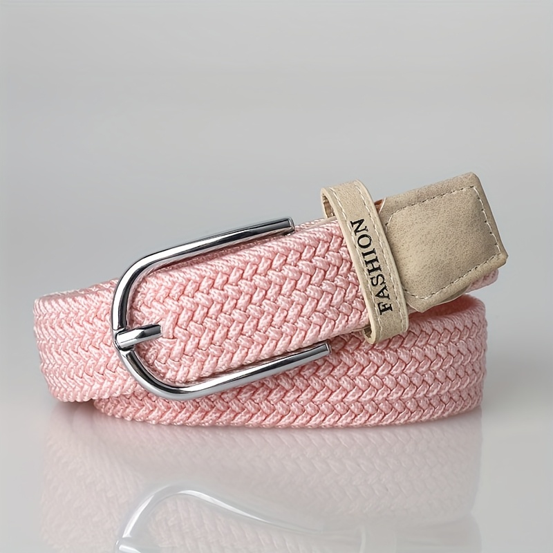 TEMU Stylish Elastic Waist Belt - Breathable, Adjustable, Golf Casual Pants Additions For Women - Comfortable, Soft, And Durable