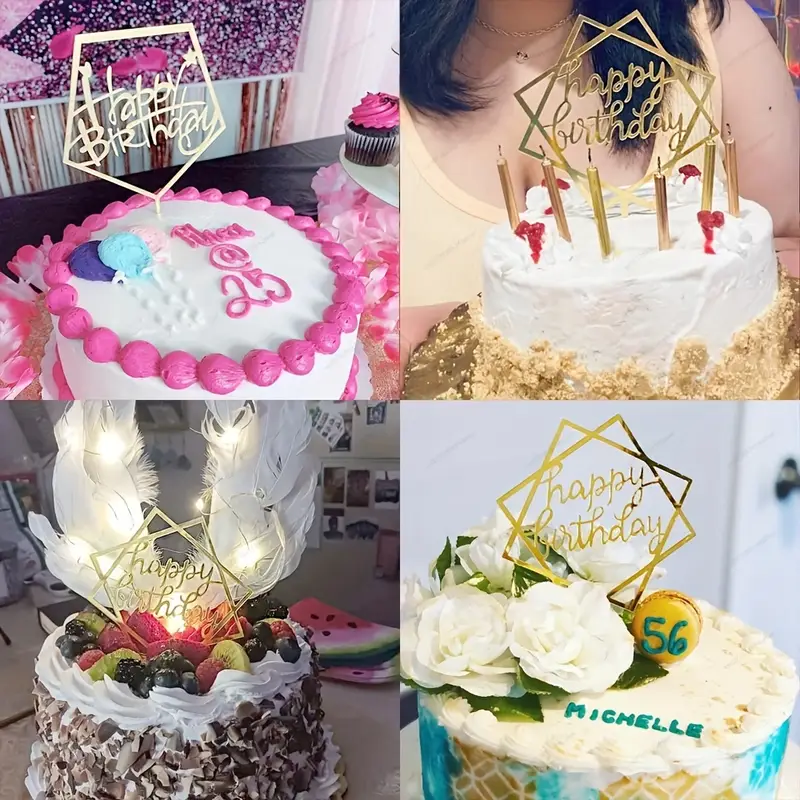 10 Topper Per Torta Compleanno - Decorazioni Con Figure Per Ragazze E Ragazzi - Foto 5