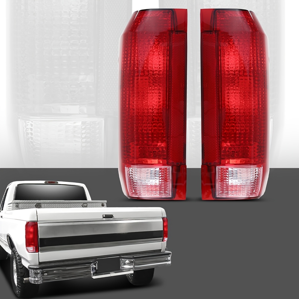 TEMU For F150 For For For 90-96 Fo2801105 Fo2800106 Tail Light Set, Without Battery