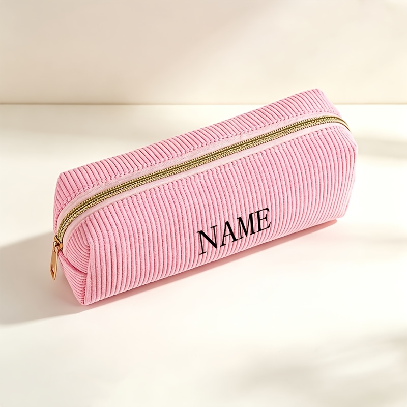 TEMU 1pc/ Personalized Custom Signature Pen Case, Suitable For Middle School And High School Students - Large Capacity Pencil Case, Multi-functional