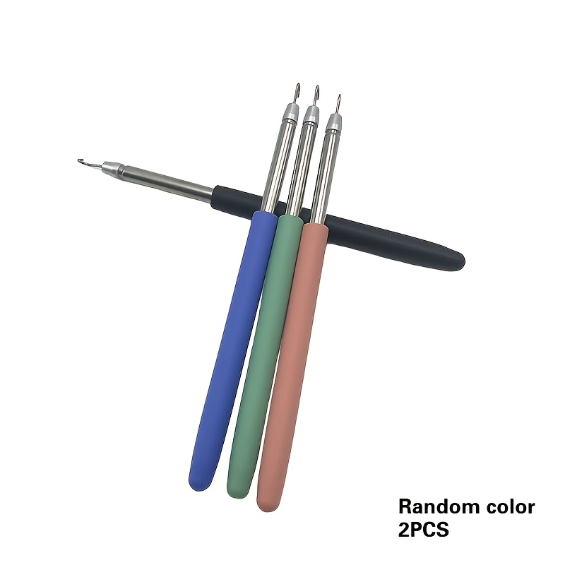 2pcs Random Color Stylish Stainless Steel Quick Wear Jewelry Bracelet Wear Bracelet Necklace Hook Tool - Wrist Fixing Accessory, And Disassemble Jewelry Labor Tool Little Assistant Stick
