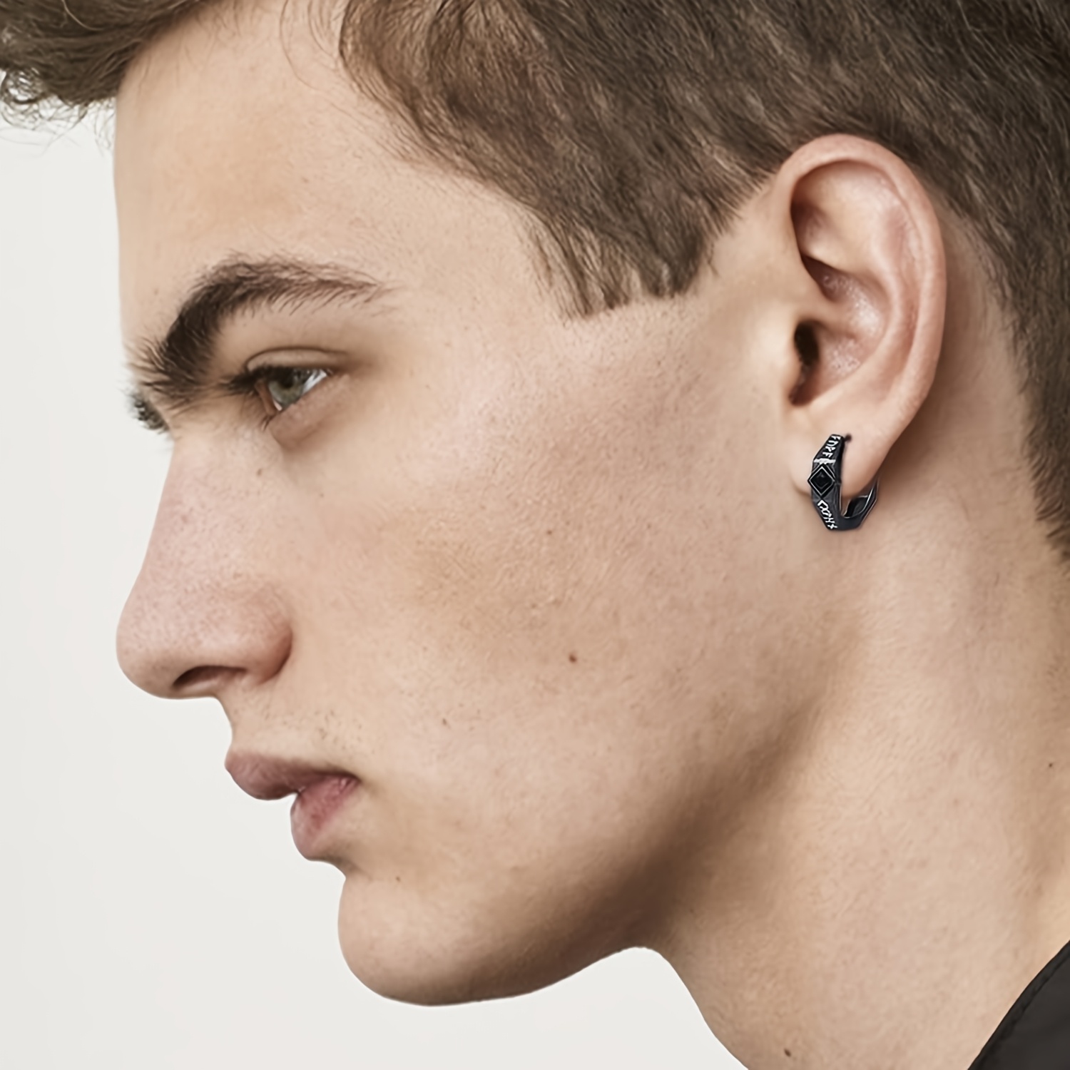 Men's 925 Pure Silver Viking Earrings, Fashionable Gift