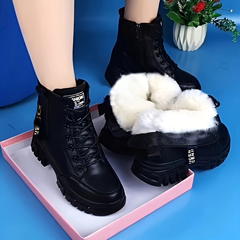 2026 Winter New Fleece Thickened Boots Anti-Slip Warm Boots