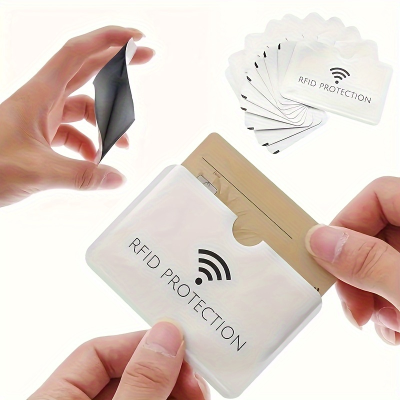 

5/10pcs Manchon Bancaire Anti-Vol Intelligent en Aluminium Portefeuille Anti-RFID Protection Étui Porte-Carte