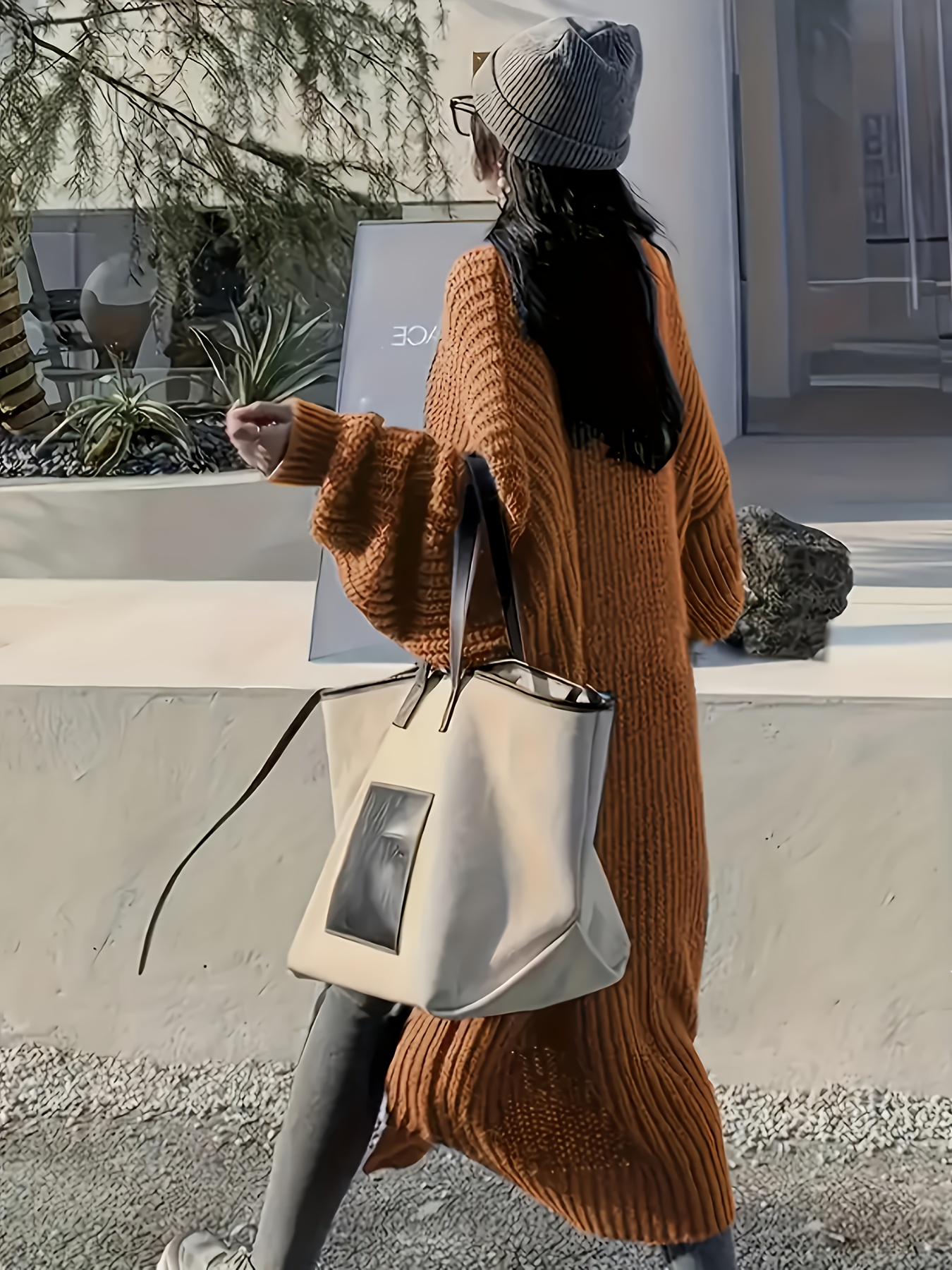 womens long sleeve cardigan elegant sweater non stretchy fabric for fall winter layering office party everyday outfits womens clothing cardigan sweater casual wear textured knitwear fall   design durable material Product details 16
