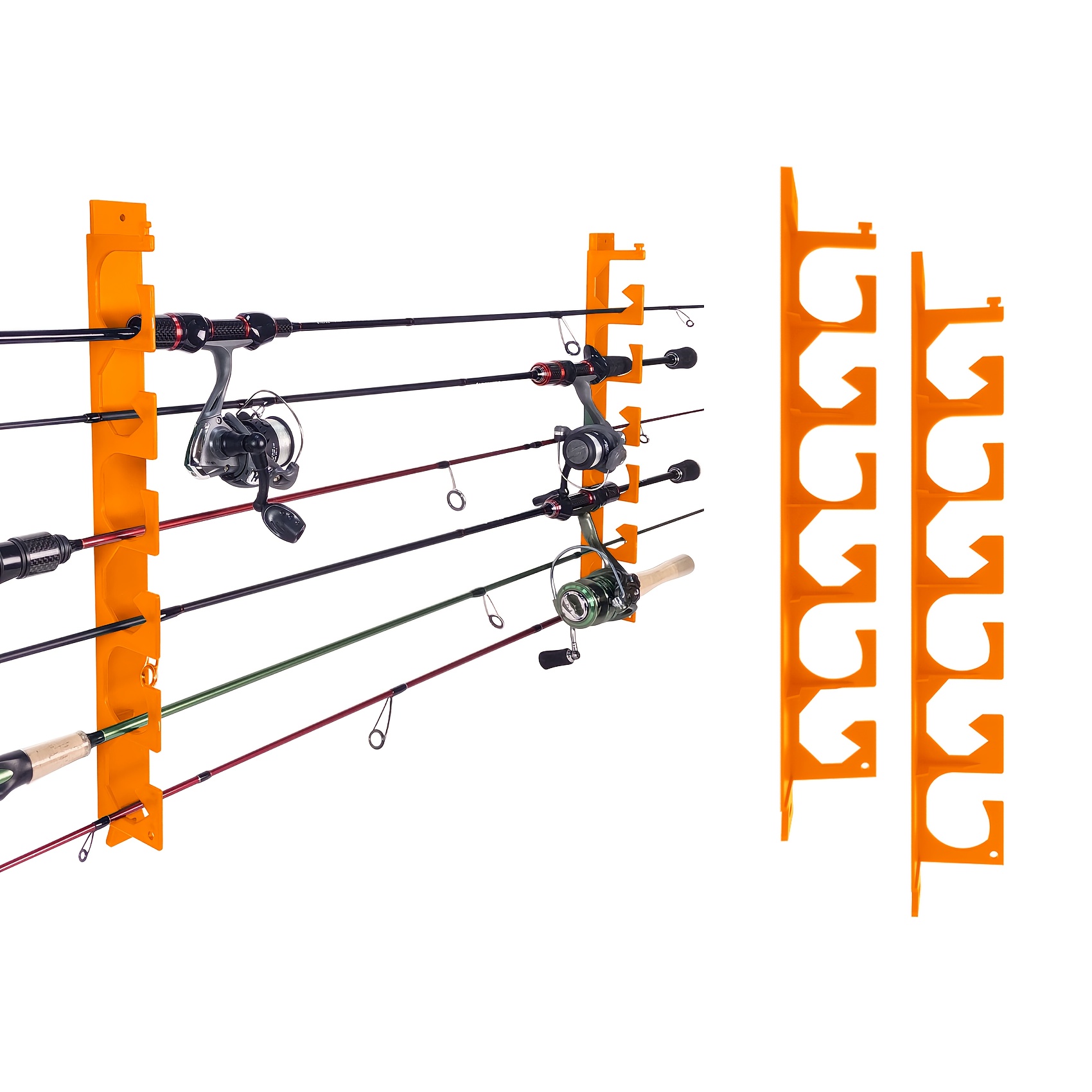 Ceiling Fishing Rod Holder for Garage Wall/Ceiling Mount Hold Rods  Fishing Pole Holders Vertical/Horizontal Roof Rack Garage Door Fishing Rod  Rack