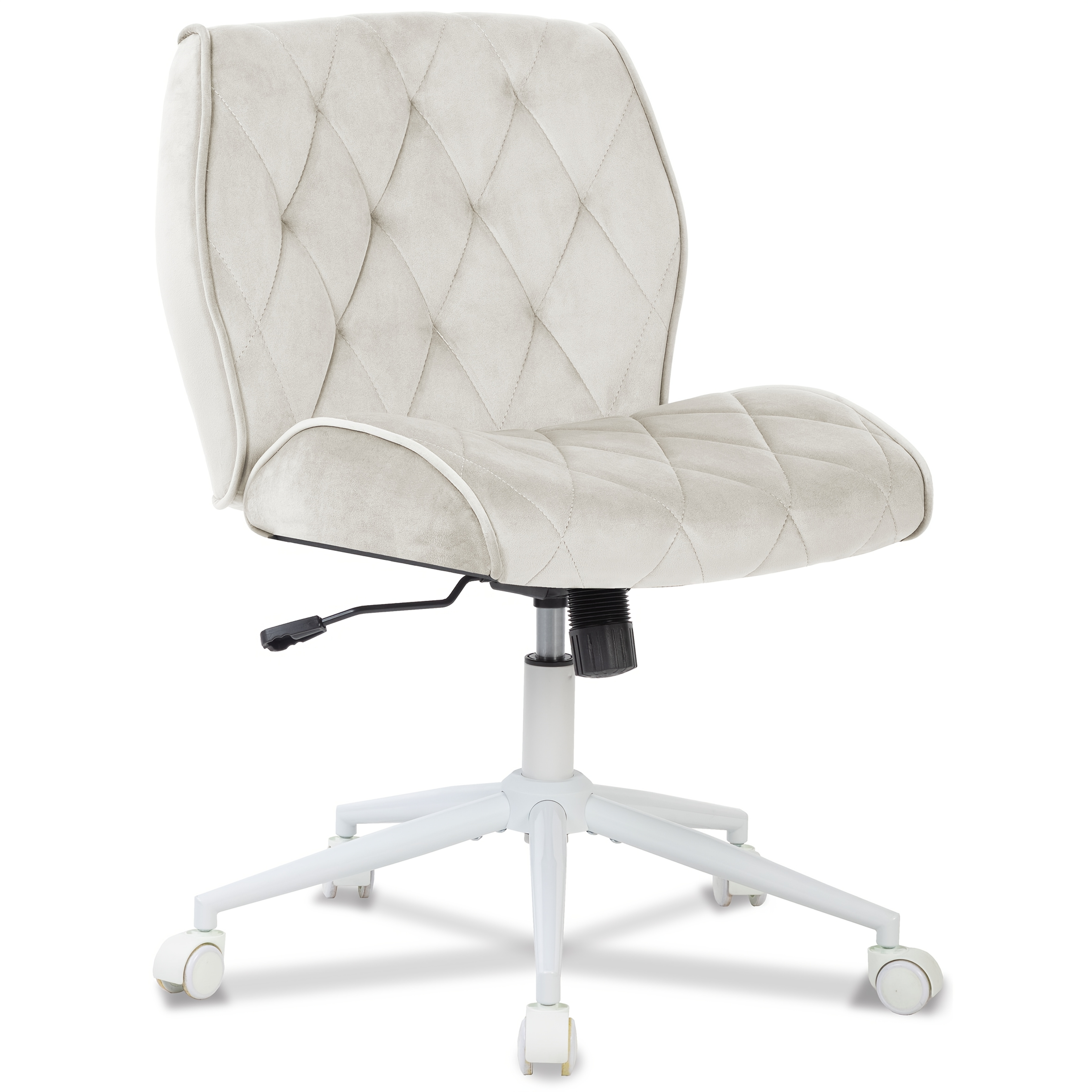Image of Symino Height-adjustable Faux Fur Makeup Chair, Weight 120kg. Suitable For Application, Home Office Chair. Fitted With Silent Castors For Smooth And Effortless Mobility