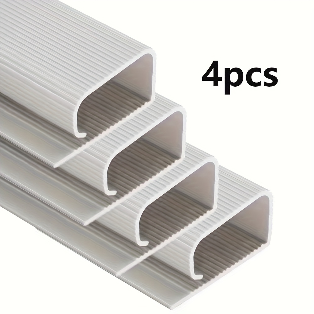 TEMU 4pcs Cable Organizer Set, Self-adhesive Under-desk Cable Management Trays, No Screws Required, Suitable For Office And Home Use