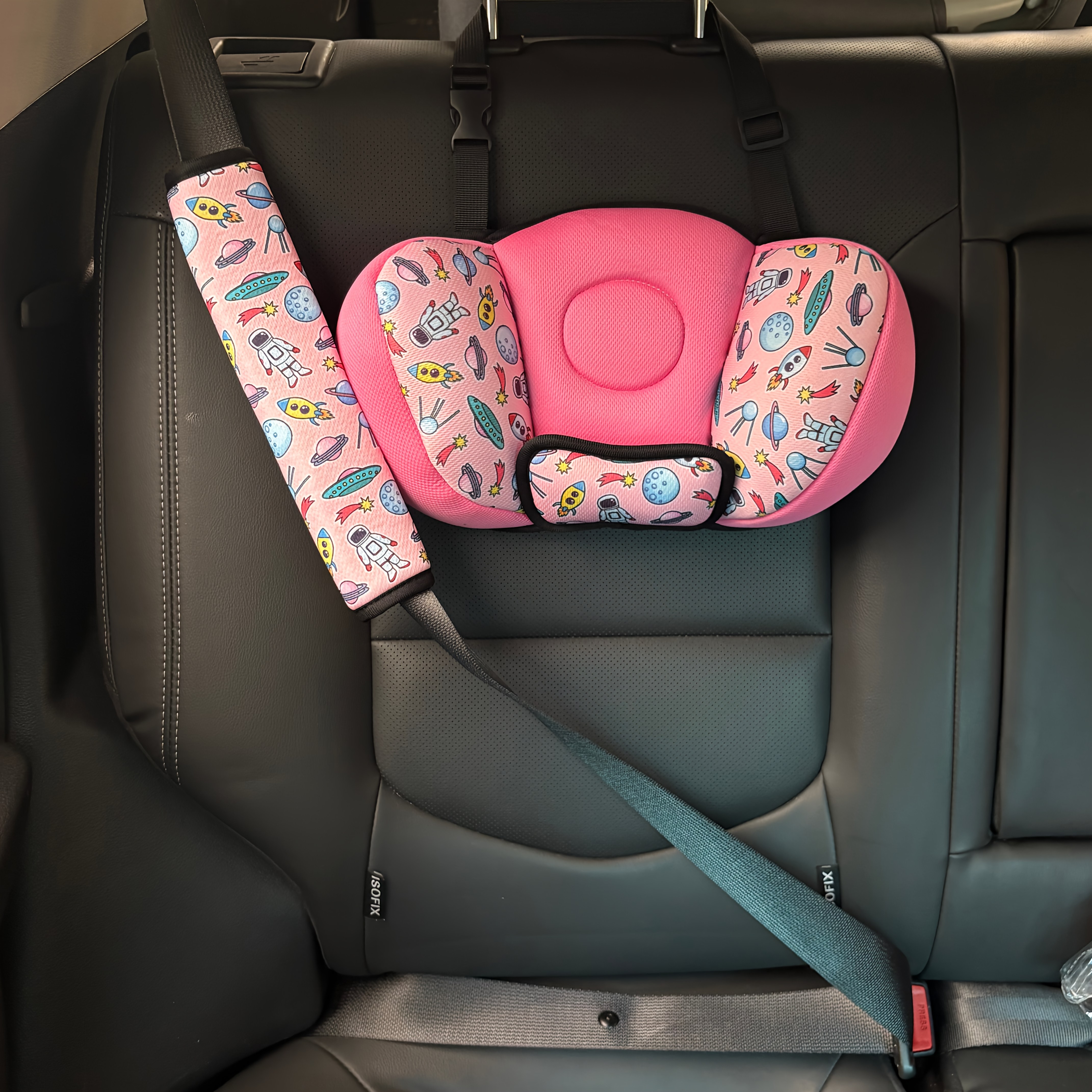 TEMU And Seatbelt Shoulder Pad Cover Seatbelt Pressure Camel Hump Design Prevents Head Swaying Travel Pillow For Sleeping Neck Support Cover