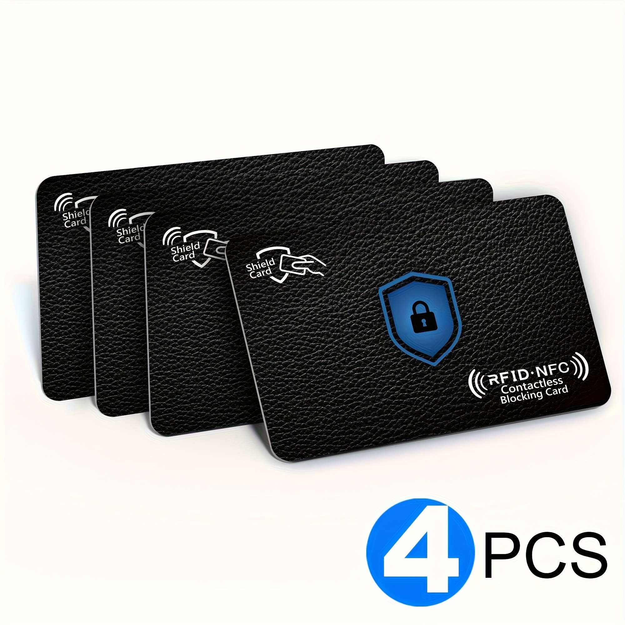 Must ! Rfid Shielding Card 2/4pcs Set, , Effective Against Nfc Cards, Suitable For Men And Women