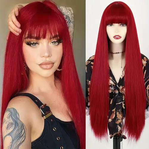 Red Wigs With Bangs: Elevate Your Style Game With Human Hair Wigs, by Especially  Yours