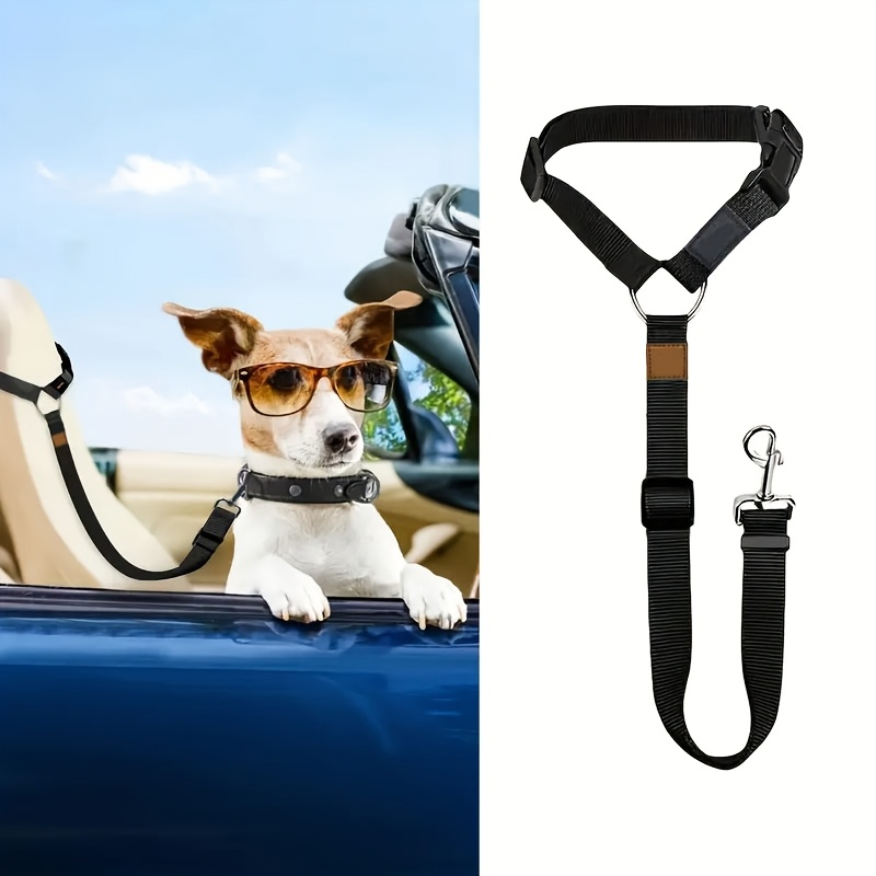 TEMU Indaphen 1pc Dog Belt Vest - Adjustable Car Safety Belly Band With , Comfortable Padded Design And Ergonomic Support, Convenient Installation