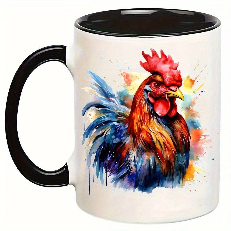 

4pcs Chicken Pattern Uv Dtf Cup Stickers, Waterproof Sticker Pack For Decorating Mugs, Cups, Bottles, School Supplies, Etc, Arts Crafts, Diy Art Supplies