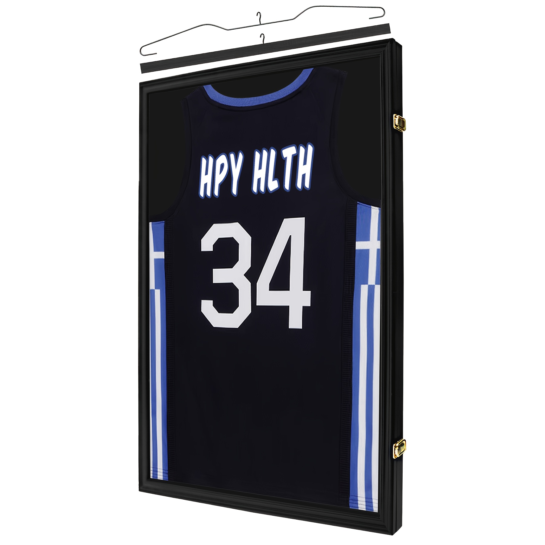 jersey frame display case lockable shadow box for football hockey basketball or baseball jersey display t shirt frame display case with hanger high definition acrylic jersey collector